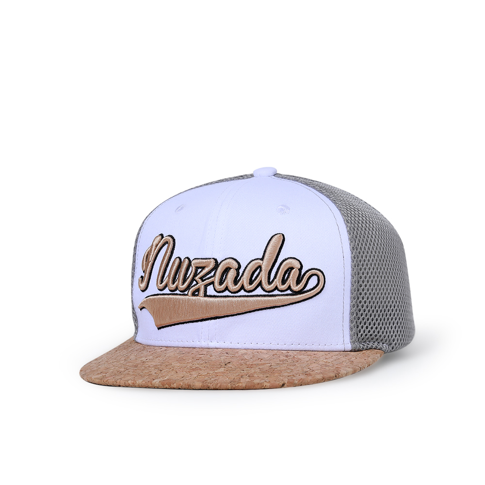 Embroidery Letter N - Nuzada หมวกฮิปฮอปผู้ชายผู้หญิง, หมวกคู่ตาข่ายระบายอากาศได้ดีปักลาย3D มิติตาข่ายฝ้ายฤดูใบไม้ผลิฤดูร้อน