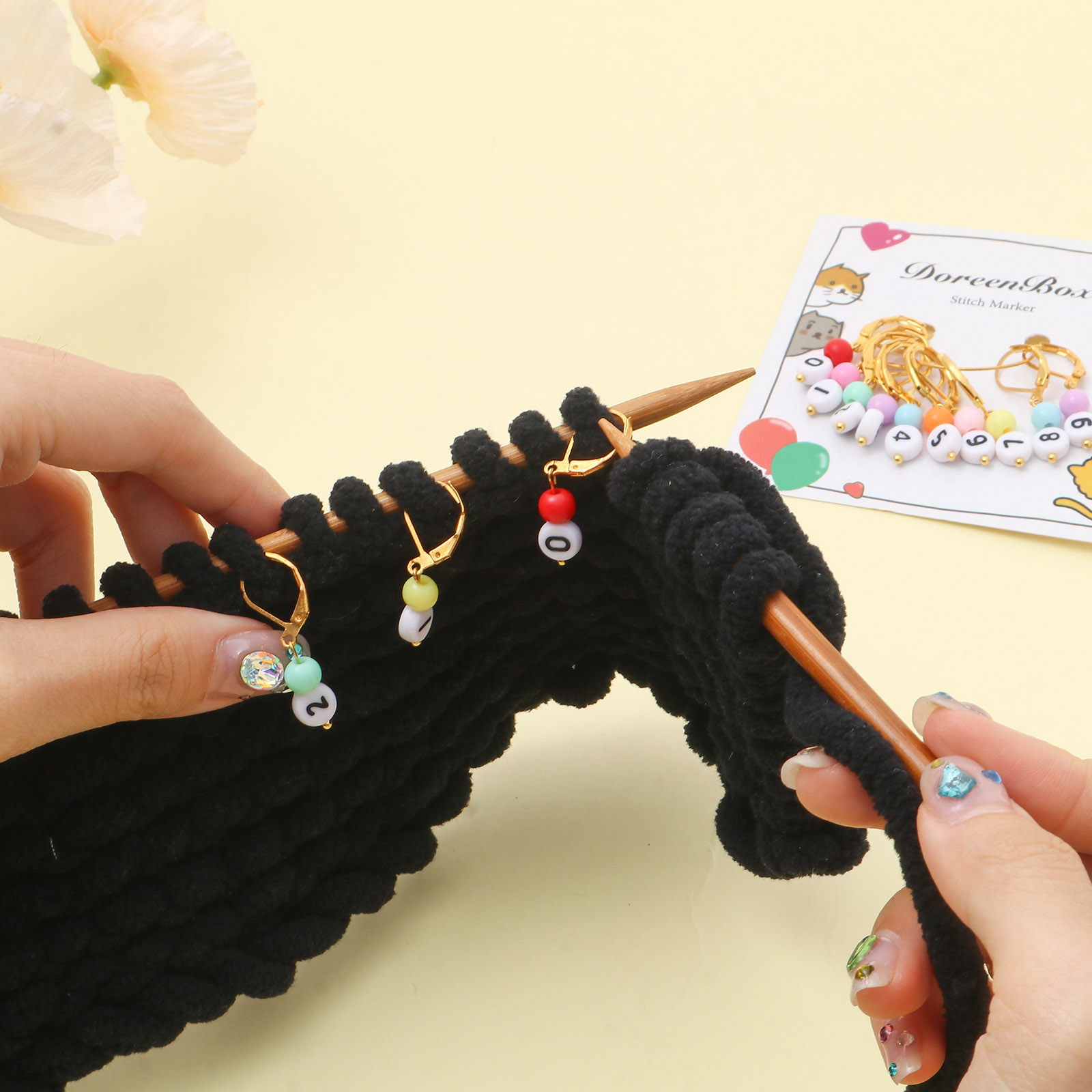 1ชุด (10ชิ้น/เซ็ต) ทองแดงและอะ - Stitch Marker Ring บทวิจารณ์และราคา
