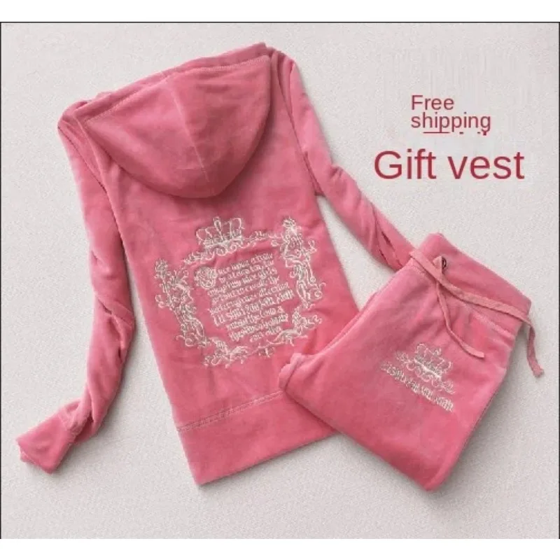 JC ชุดวอร์มผู้หญิงกำมะหยี่แบรน - Embroidery Motif บทวิจารณ์และราคา