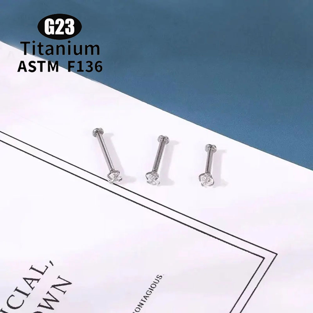 ASTM F136 ไทเทเนียม Push Pin 5 - Embroidery Lips บทวิจารณ์และราคา