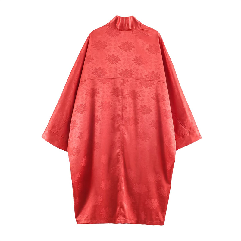เสื้อคลุมกิโมโนผ้าซาตินลายดอกไ - Embroidery A บทวิจารณ์และราคา