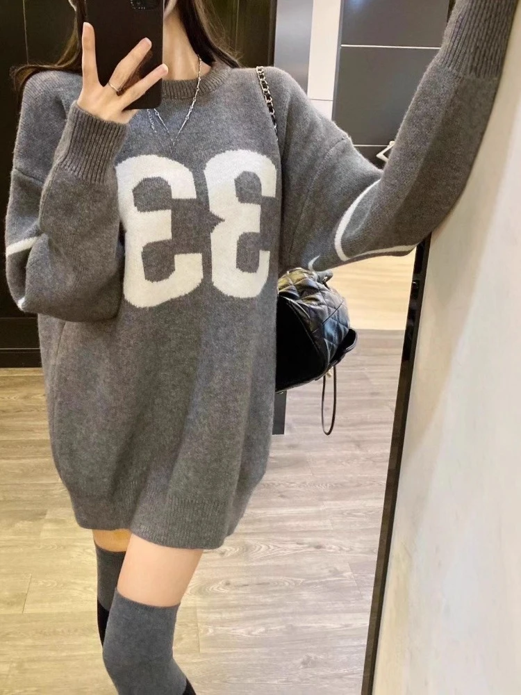 เสื้อสเวตเตอร์ถักสไตล์วินเทจ Y - Embroidery A บทวิจารณ์และราคา