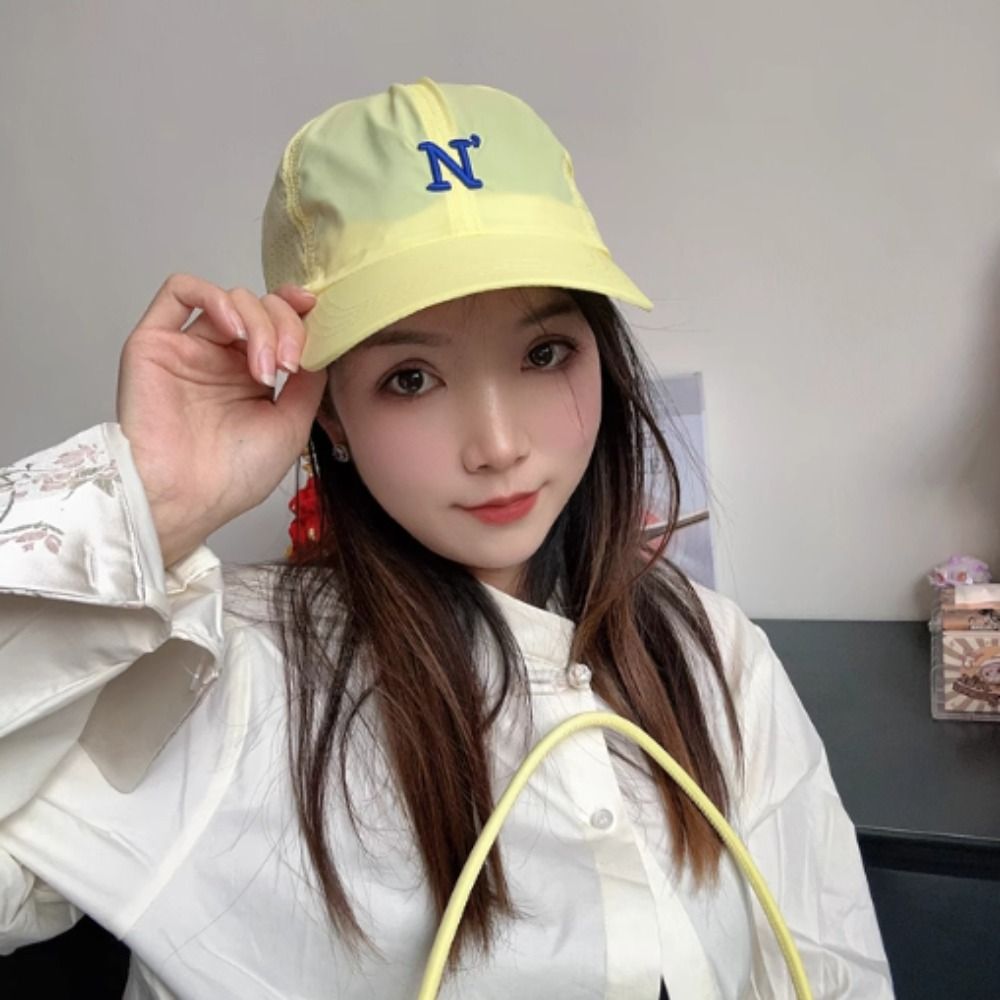 หมวกเบสบอลปักลายตัวอักษร N แห้ - Embroidery Letter N บทวิจารณ์และราคา