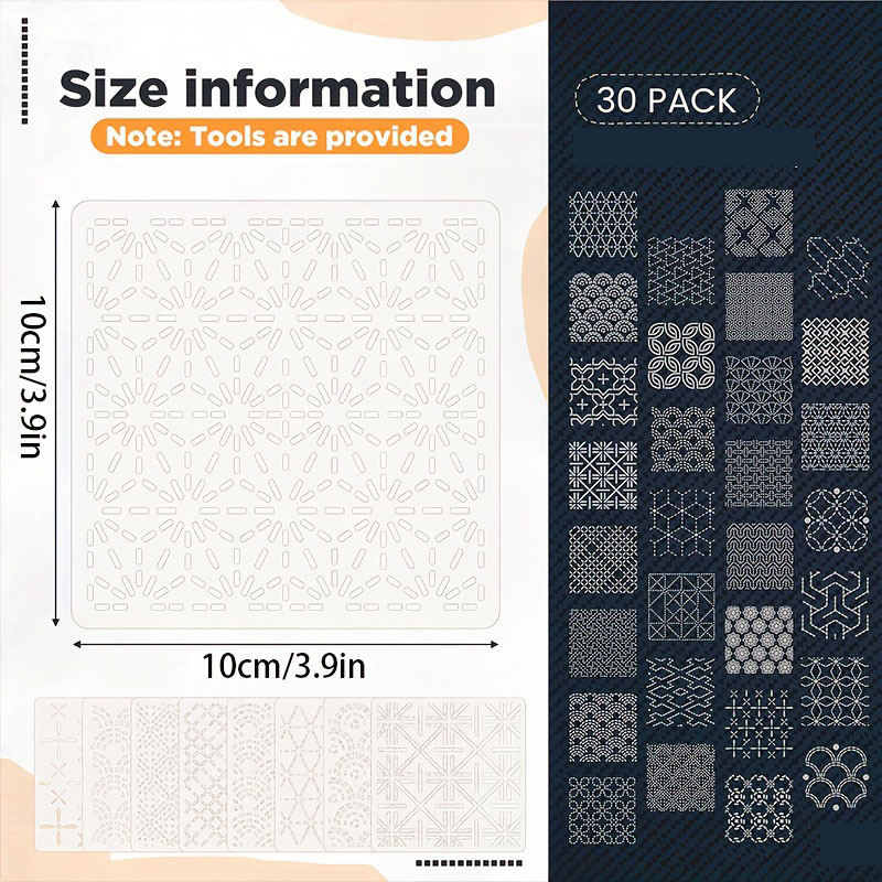 แม่แบบงานปัก 30 ชิ้น ลายปัก DI - Embroidery Motif บทวิจารณ์และราคา