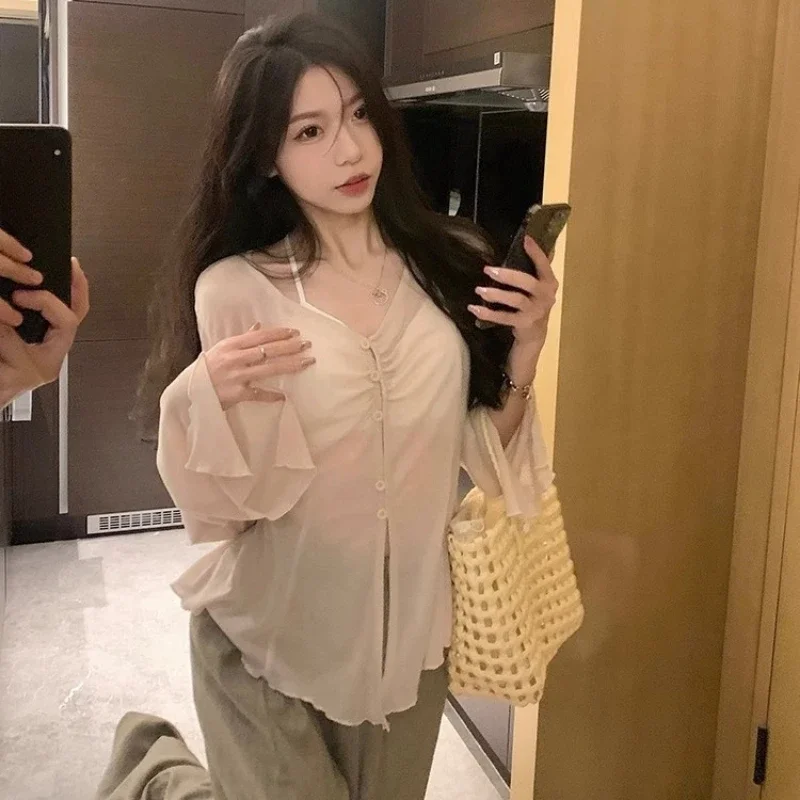 เสื้อเชิ้ตแขนบานโปร่ง - เสื้อเ - Embroidery A บทวิจารณ์และราคา