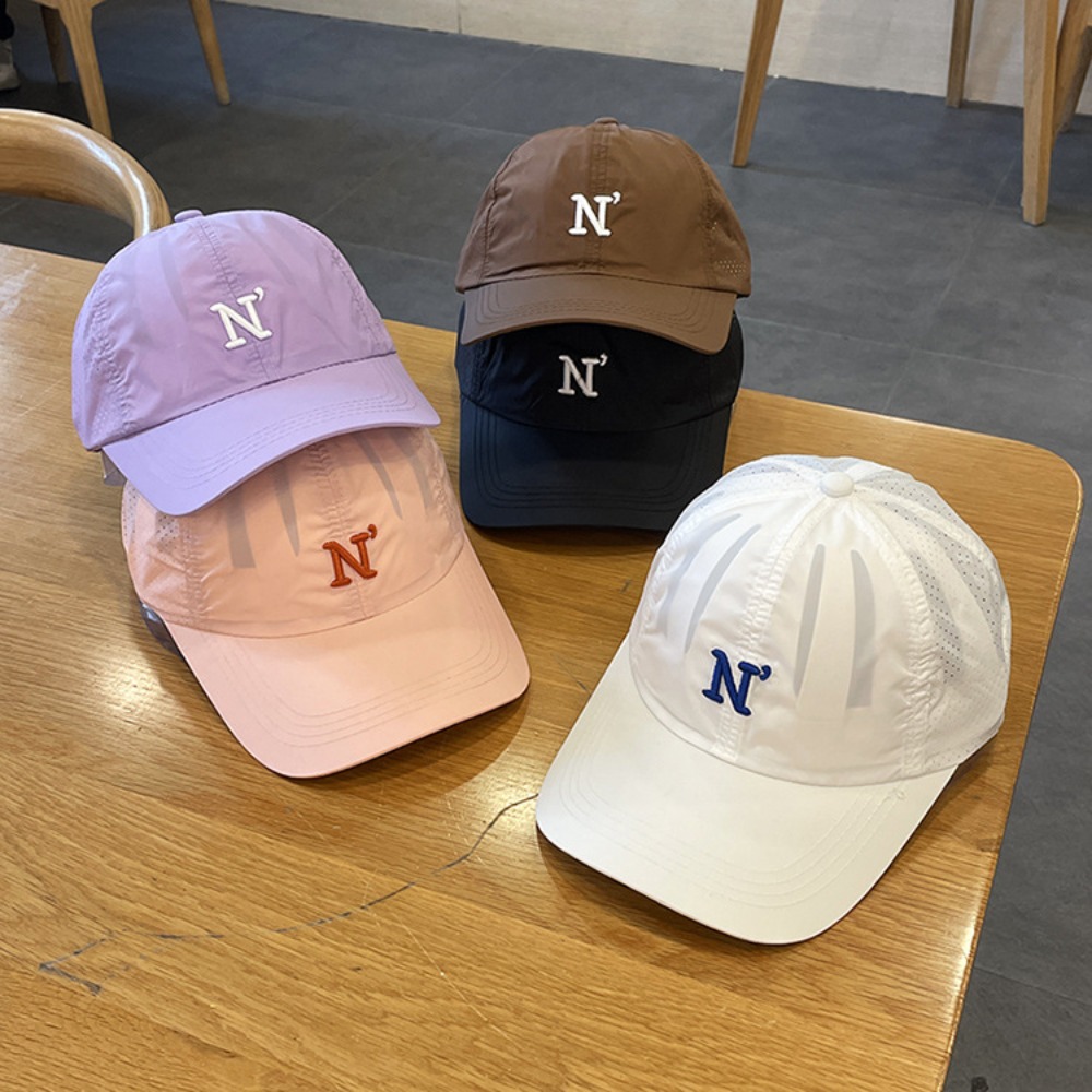 หมวกเบสบอลปักลายตัวอักษร N แห้ - Embroidery Letter N บทวิจารณ์และราคา