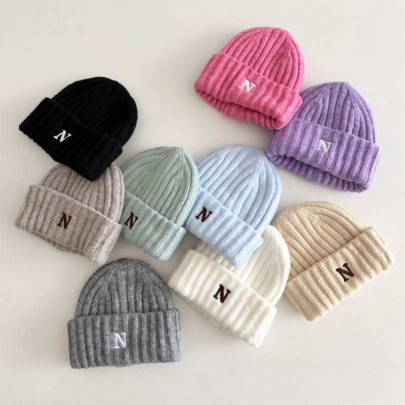 หมวกบีนนี่เด็กสไตล์เกาหลี ปักอ - Embroidery Letter N บทวิจารณ์และราคา