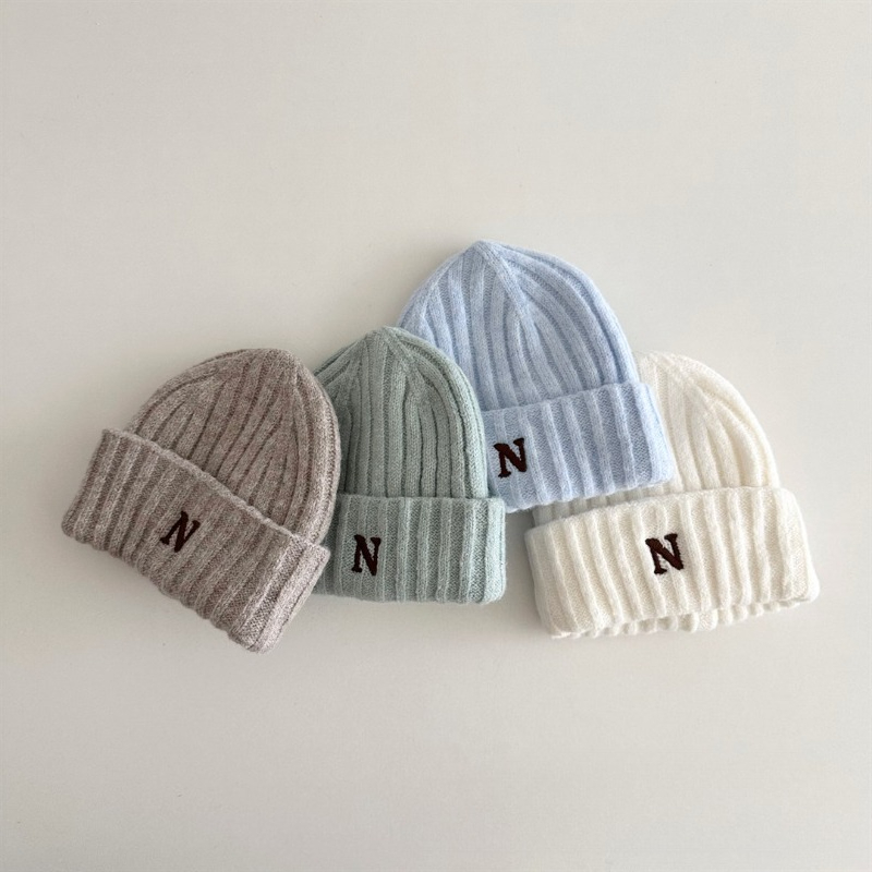 หมวกบีนนี่เด็กสไตล์เกาหลี ปักอ - Embroidery Letter N บทวิจารณ์และราคา
