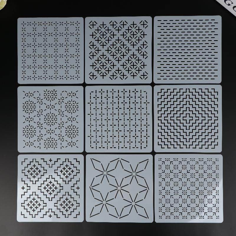 แม่แบบงานปักซาชิโก 9/32 ชิ้น ล - Embroidery Motif บทวิจารณ์และราคา