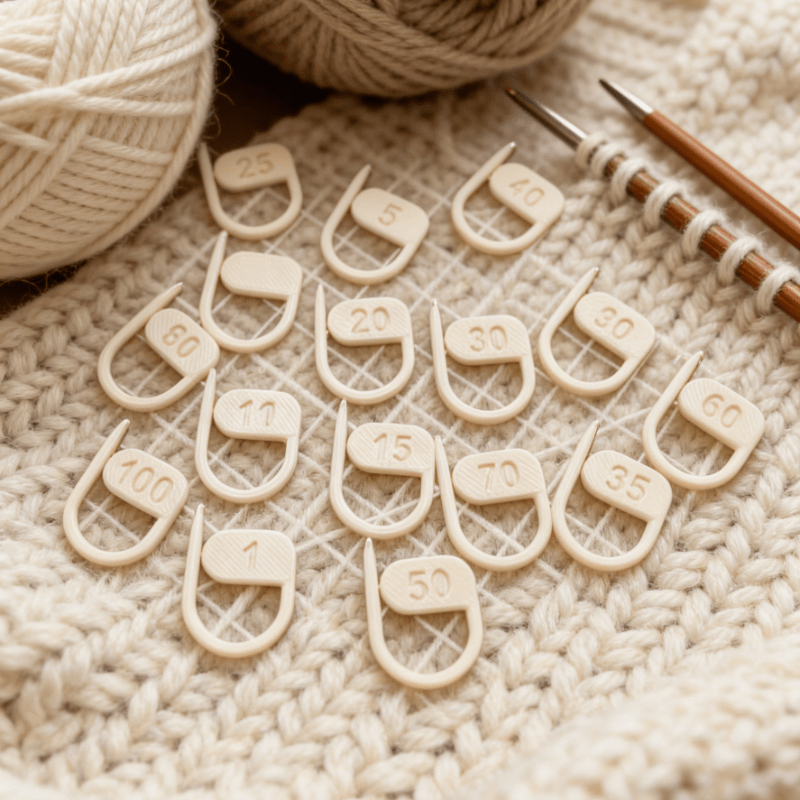 ตัวบอกตำแหน่งงานถักแบบดิจิตอล  - Stitch Marker Ring บทวิจารณ์และราคา