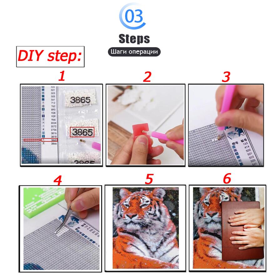 DIY เพชรภาพวาดศิลปะสัตว์วิ่ง B - Embroidery Running Stitch บทวิจารณ์และราคา