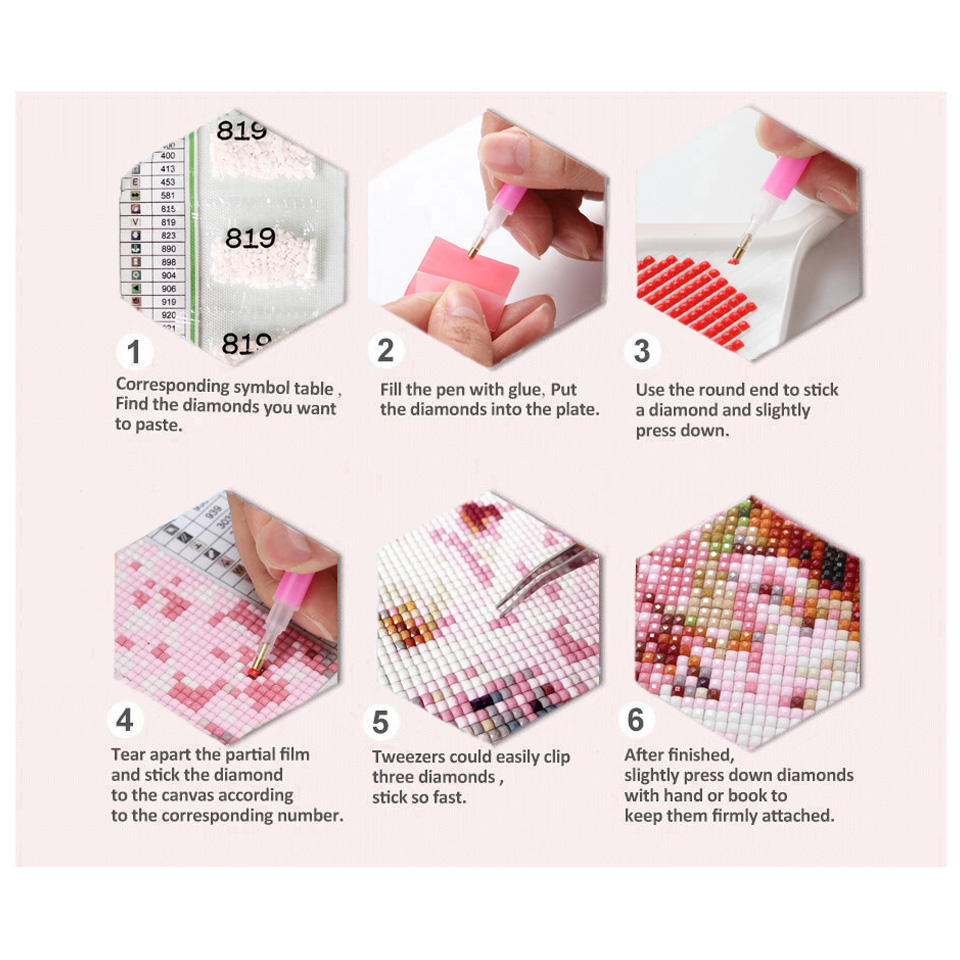 ภาพปักเพชรลายม้าวิ่งสไตล์เรโทร - Embroidery Running Stitch บทวิจารณ์และราคา